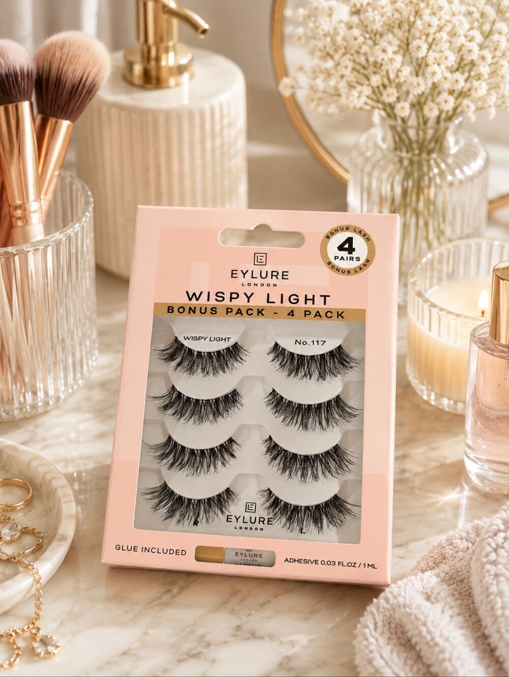 EYLURE London‎ Wispy Light and Smokey Eye Lash Set Black Eye Makeup 7 Pair - Picture 6 of 7